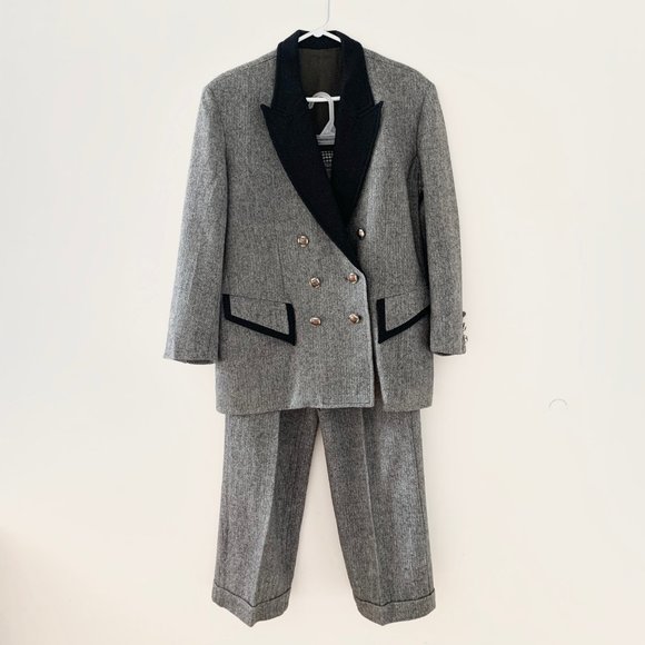 Vintage Menswear Inspired Lapel Herringbone Blazer - Picture 4 of 10